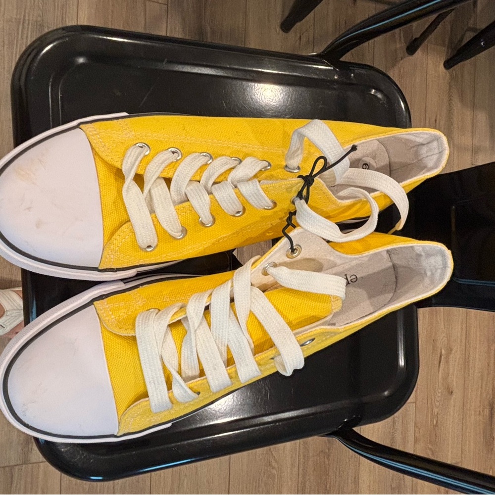 Yellow Canvas Sneakers